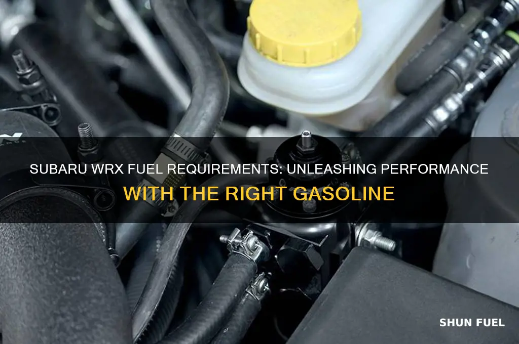 what type of fuel does a subaru wrx use