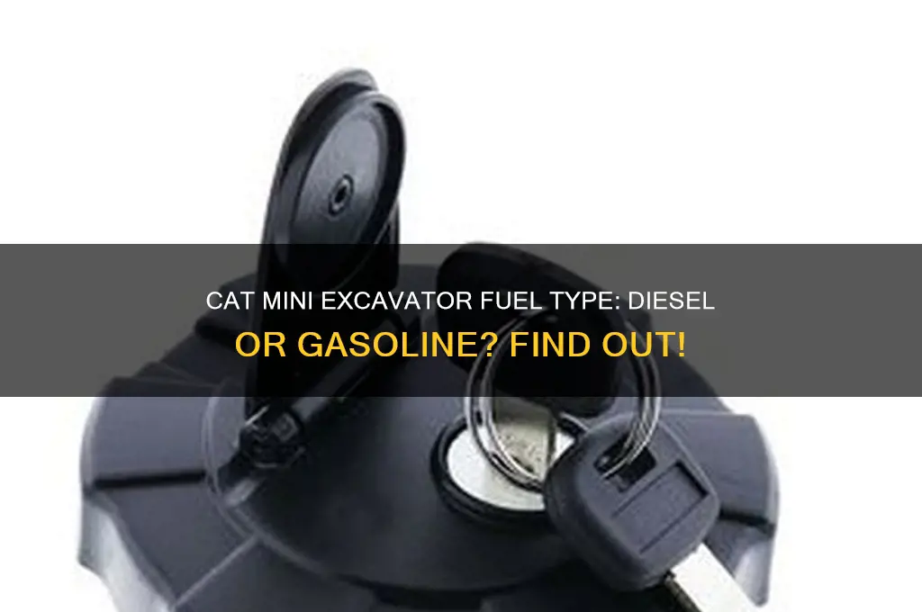 what type of fuel does cat mini excavator use