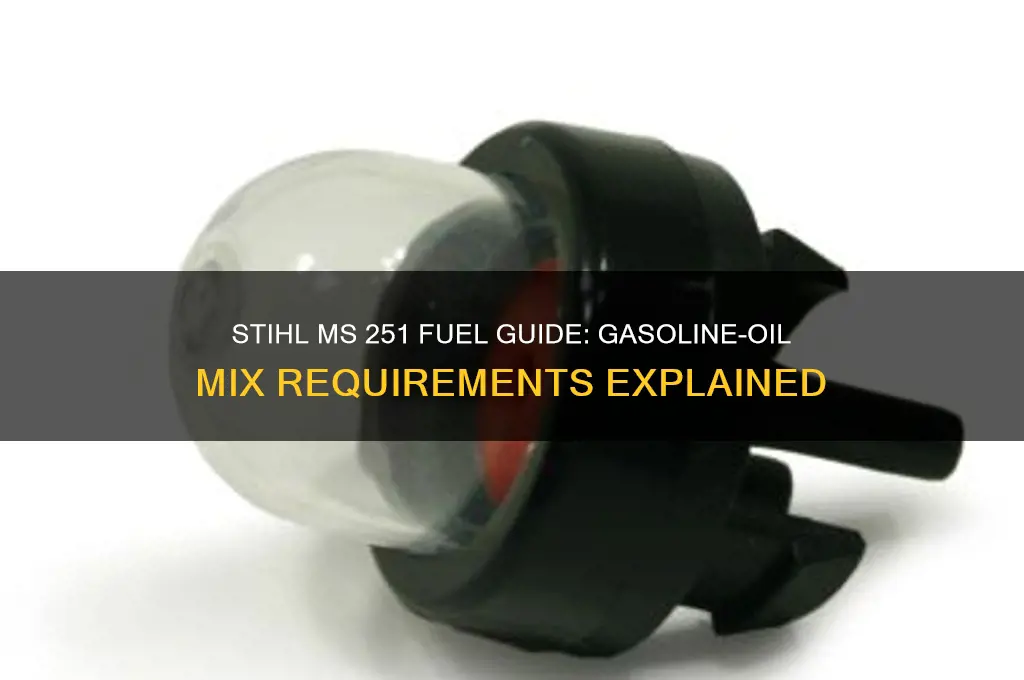what type of fuel does the sthil m251 use