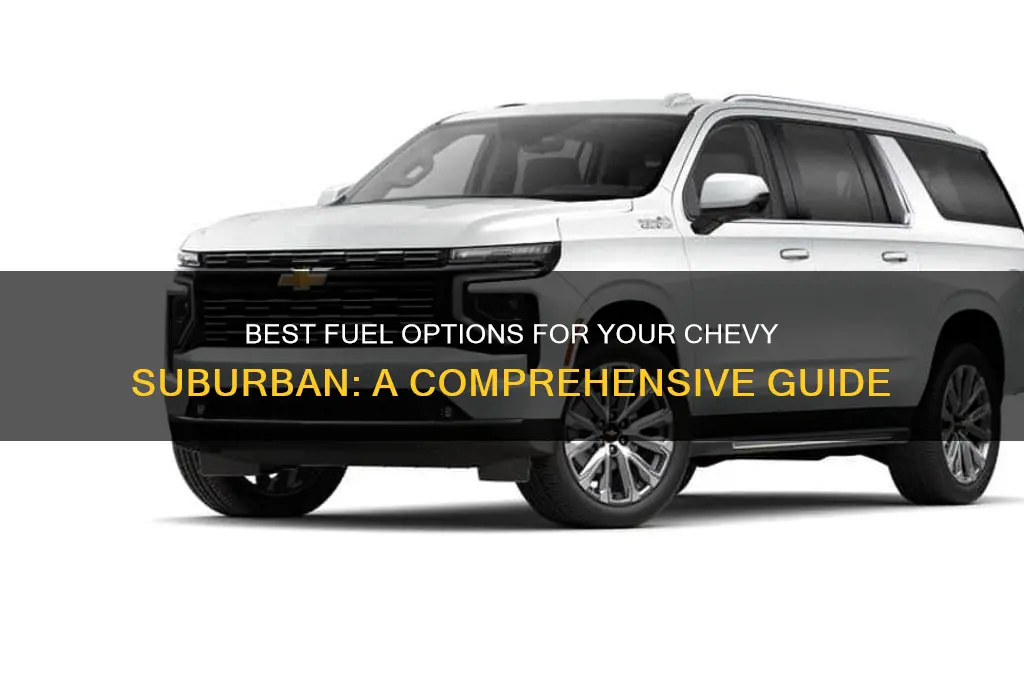 what type of fuel to use in chevy suburban