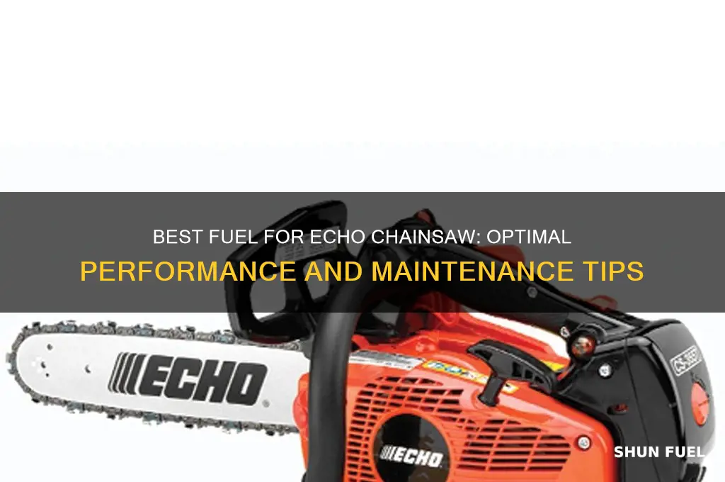 what type of fuel to use on echo chainsaw