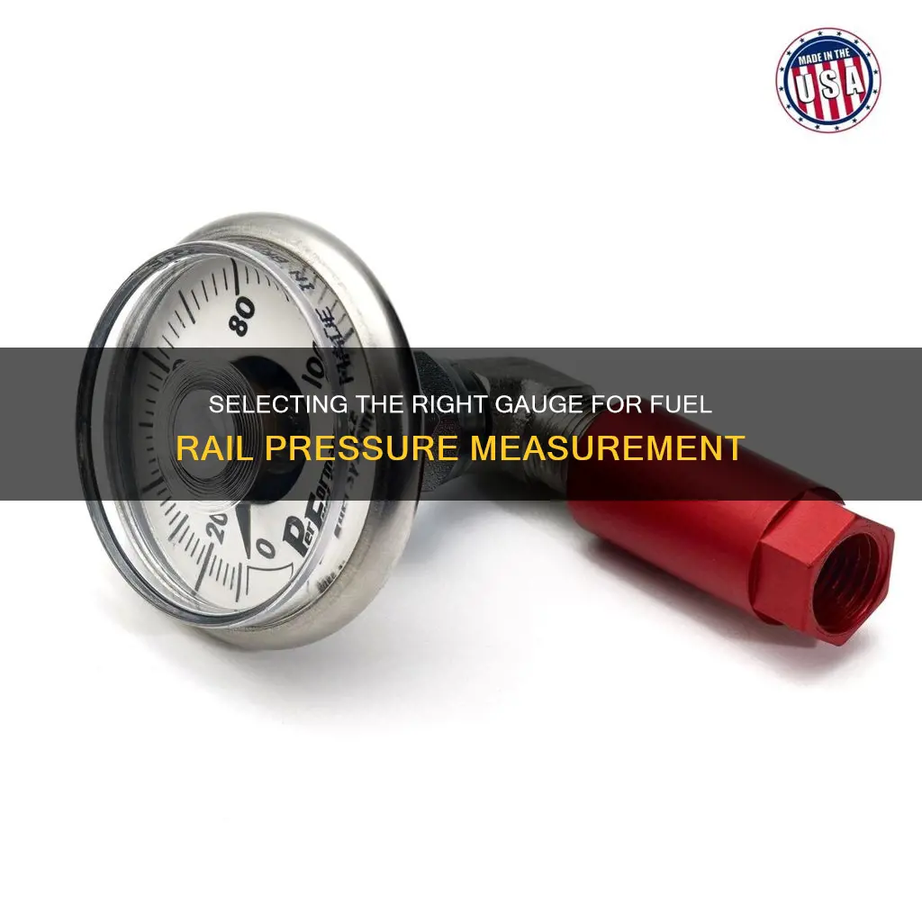 what type of gauge to measure fuel rail pressure