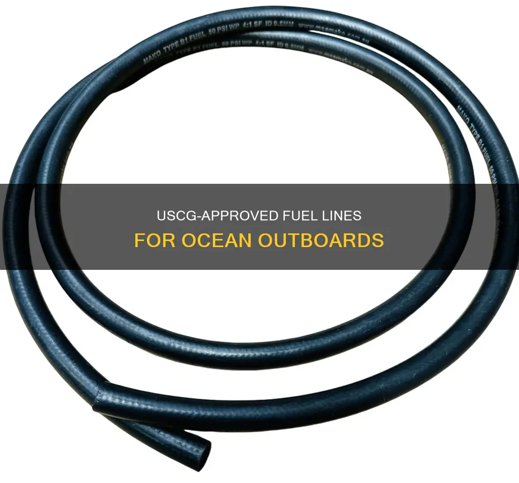 what type of uscg fuel line for ocean outboard