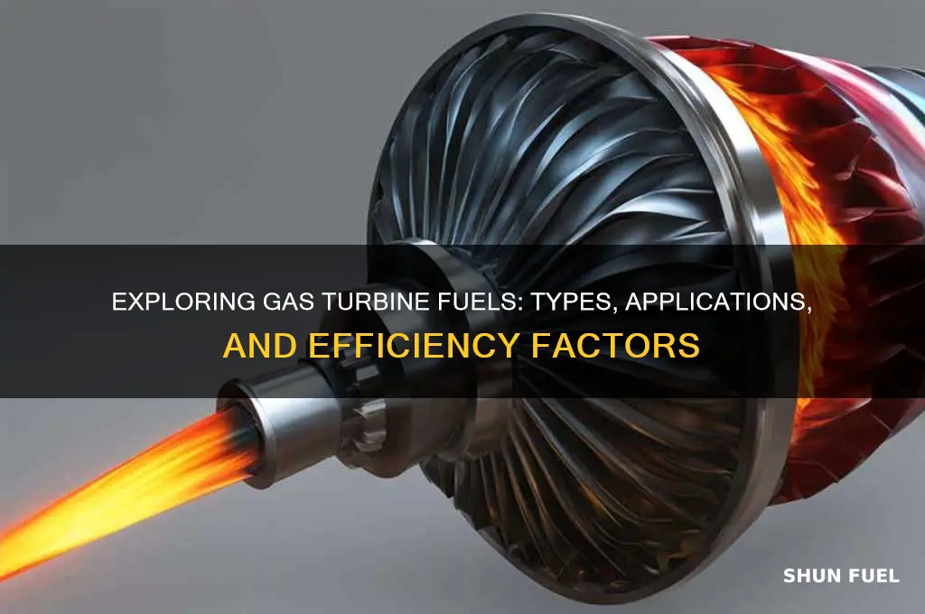 what types of fuels are used for gas turbines