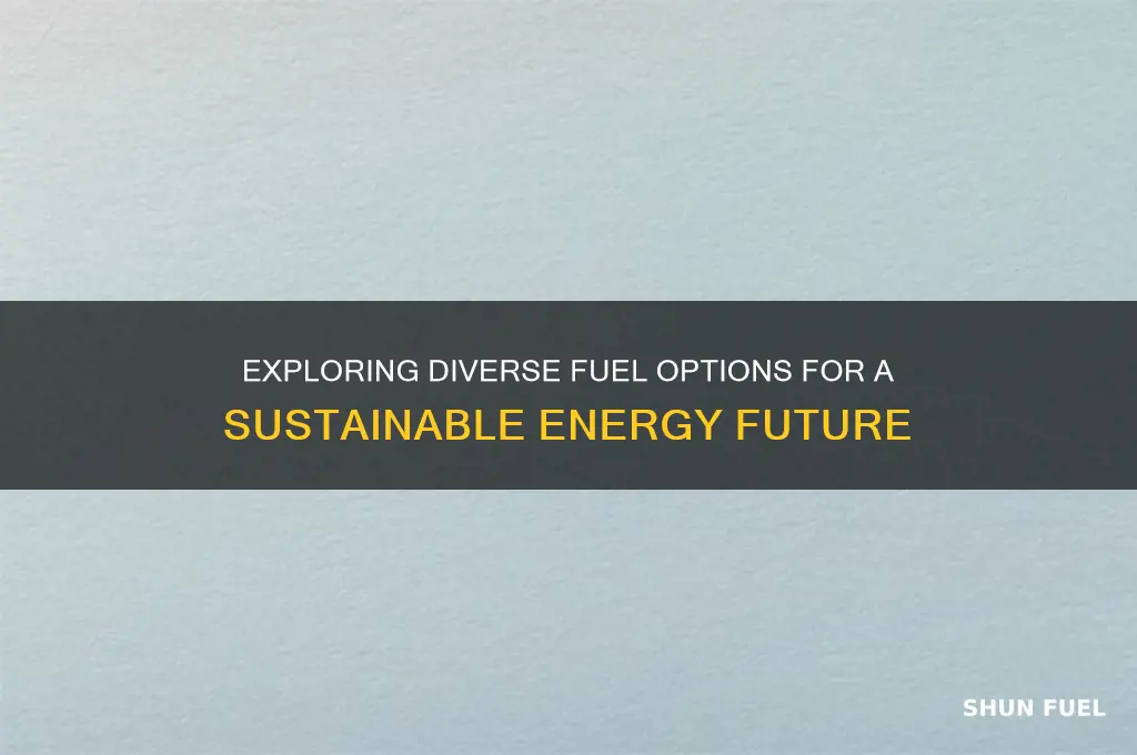 what types of fuels can we use