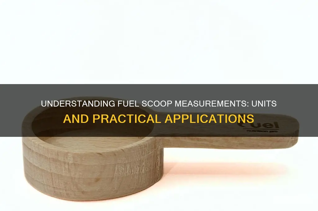 what unit of measurment is used for fuel scoops