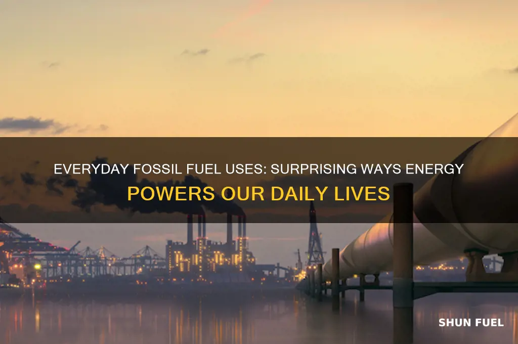 what uses fossil fuels in everyday life