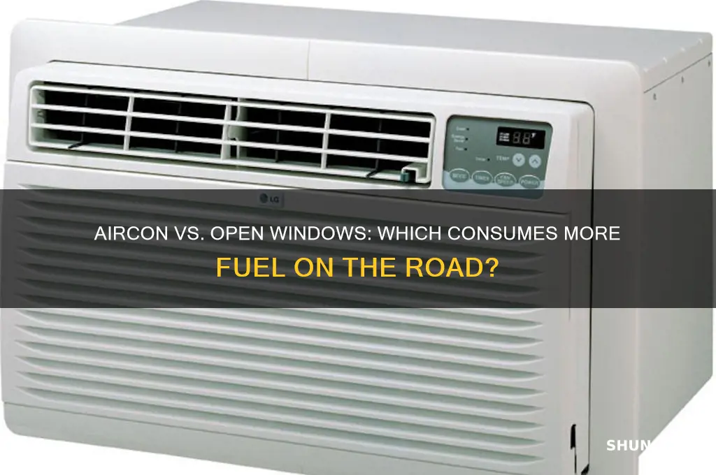 what uses more fuel aircon or windows open