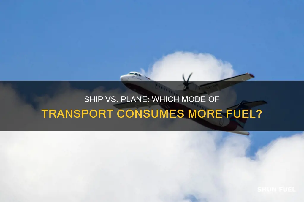 what uses more fuel ship or plane