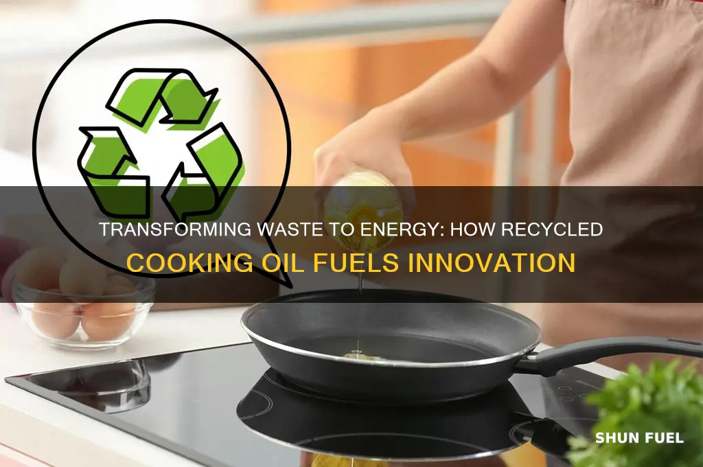 what uses recycled cooking oil for fuel