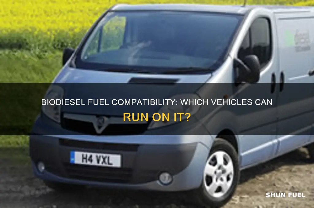 what vehicles can use biodiesel fuel