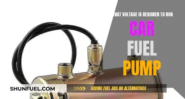 Voltage Requirements for Running a Car Fuel Pump