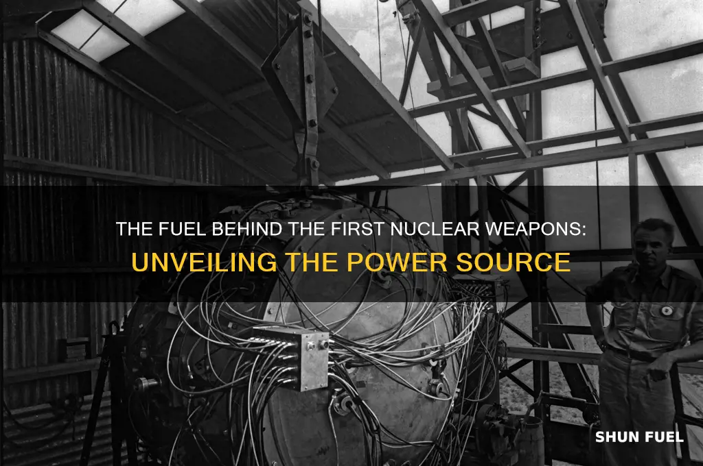 what was the fuel used by the first nuclear weapons