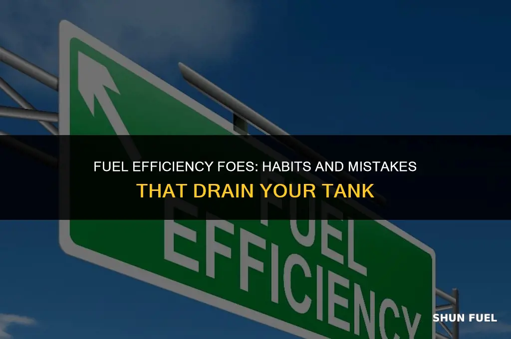 what wastes fuel when driving