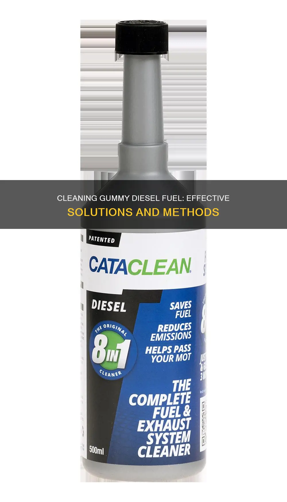 what will clean gummy diesel fuel