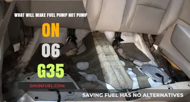 Why Your 06 G35 Fuel Pump Isn't Working: Common Causes