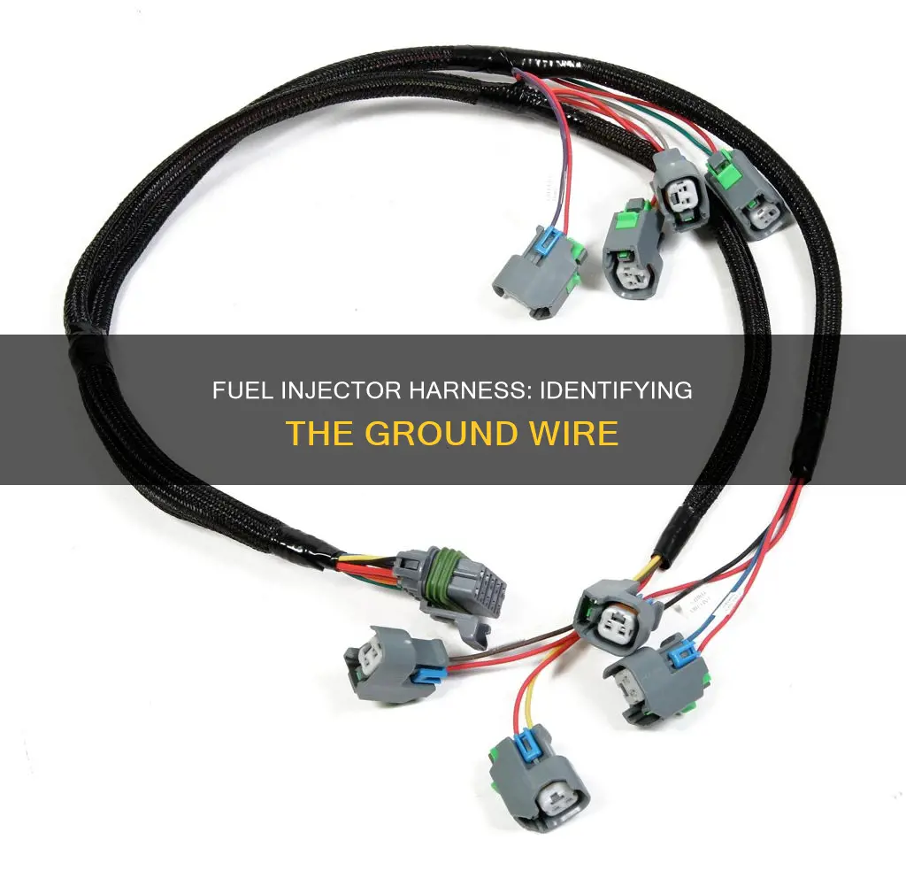 what wire is ground on a fuel injector harness