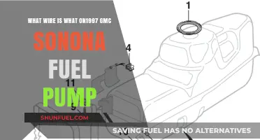 1997 GMC Sonoma Fuel Pump Wire Identification Guide