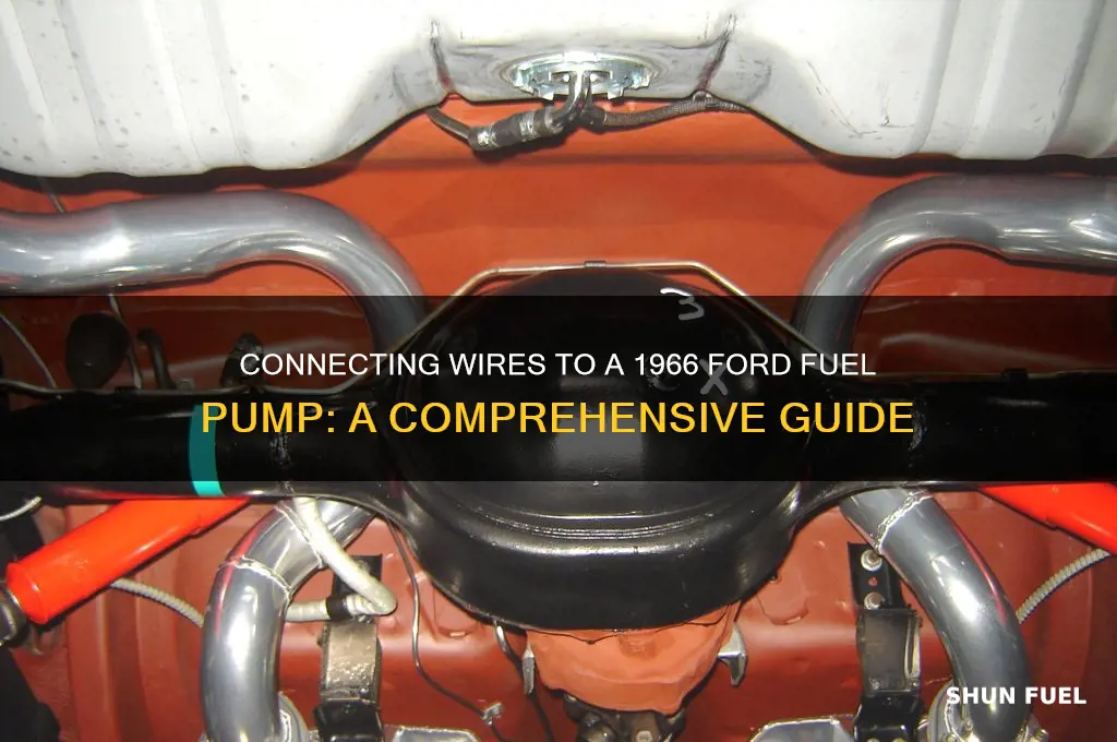 what wires connect to on a fuel pump 66 ford