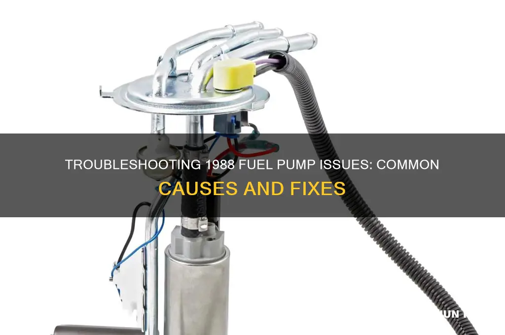 what would be causing fuel pump on 1988