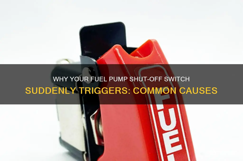 what would cause a fuel pump shut off switch
