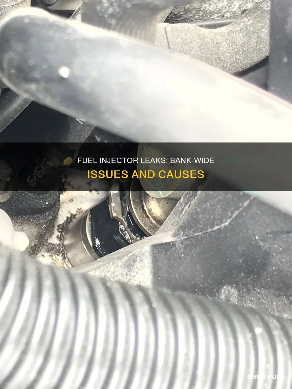 what would cause leaky fuel injectors in one bank