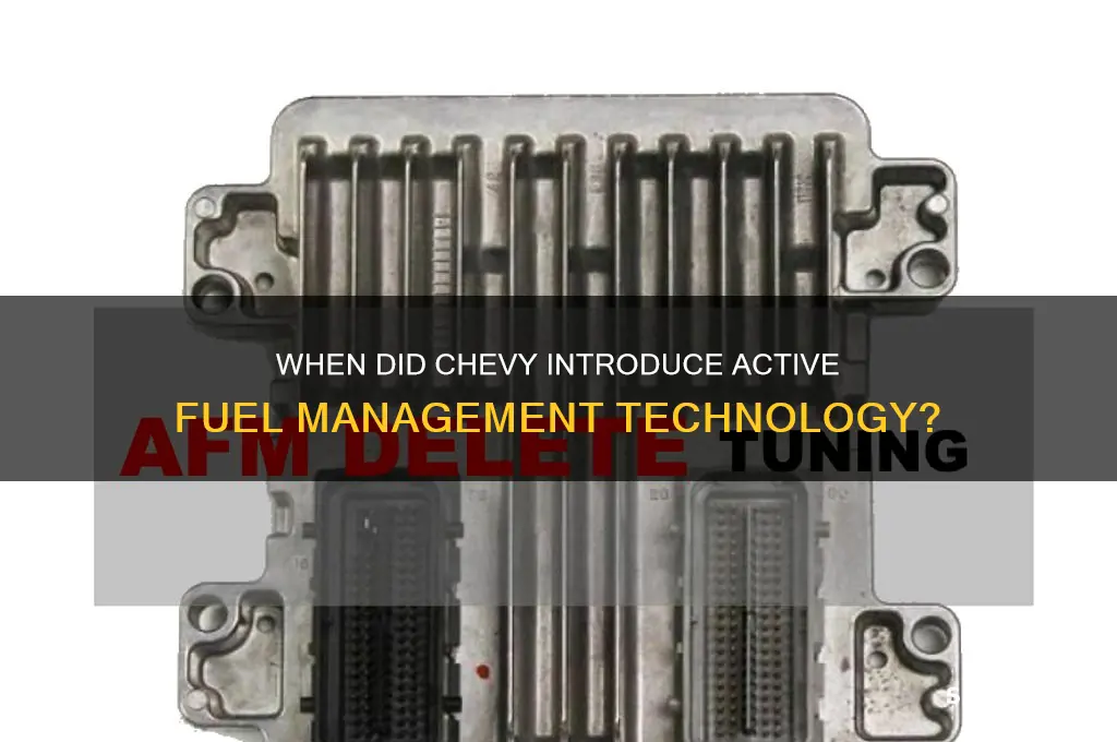 what year did chevy start using active fuel management