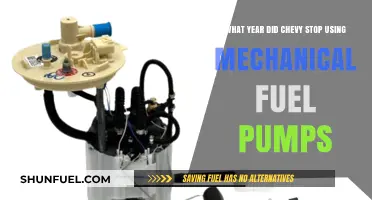 When Did Chevy Transition from Mechanical Fuel Pumps to Electric?