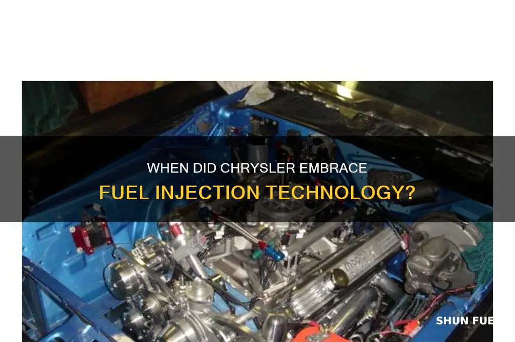 what year did chrysler start using fuel injection