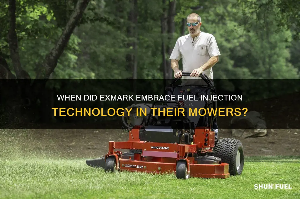 what year did exmark begin using fuel injected