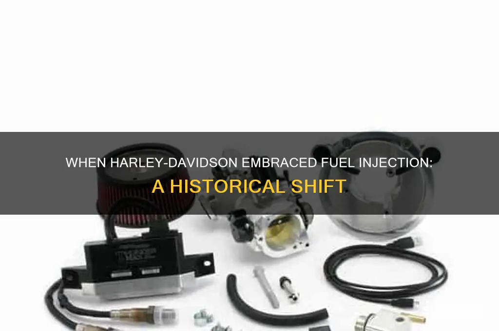 what year did harley davidson start using fuel injection