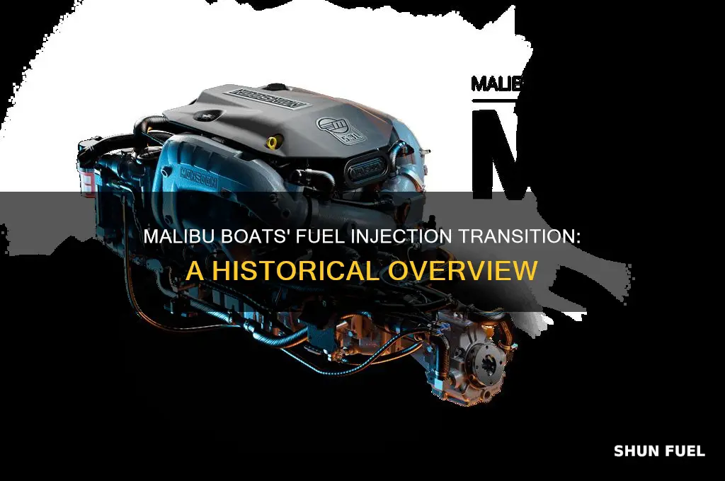 what year did malibu boats start using fuel injection