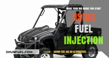 When Did the Rhino 700 Transition to Fuel Injection?