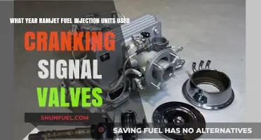 Ramjet Fuel Injection Units: Cranking Signal Valves Usage Year