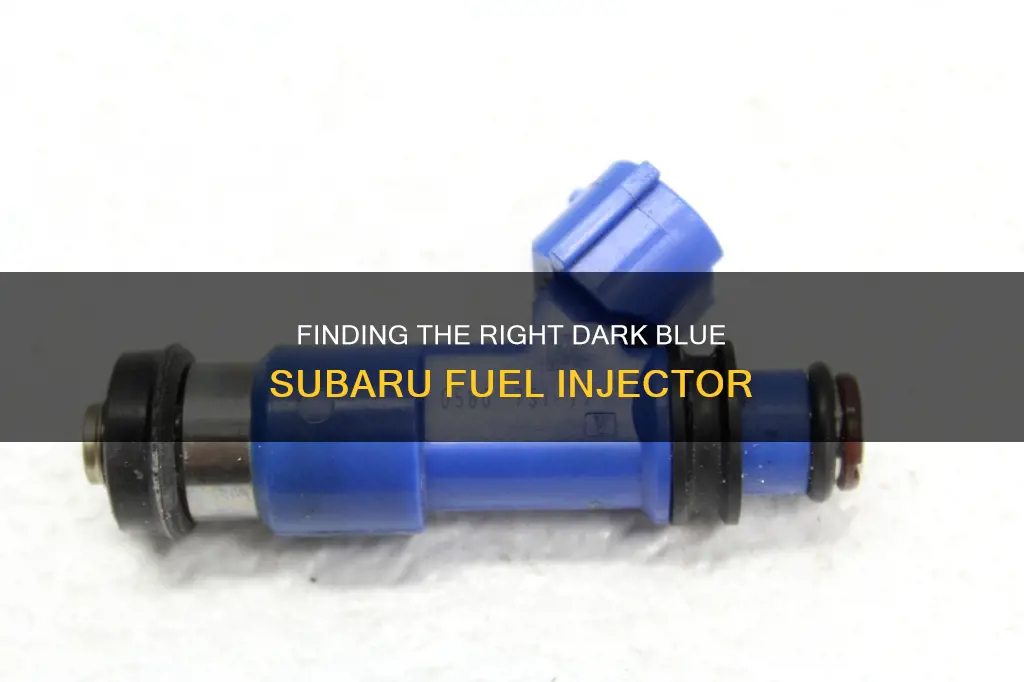 what year subaru dark blue fuel injector