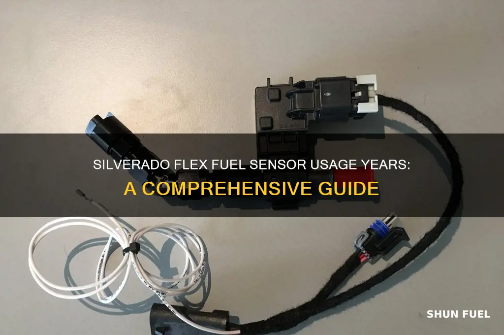 what years did silverado use a flex fuel sensor