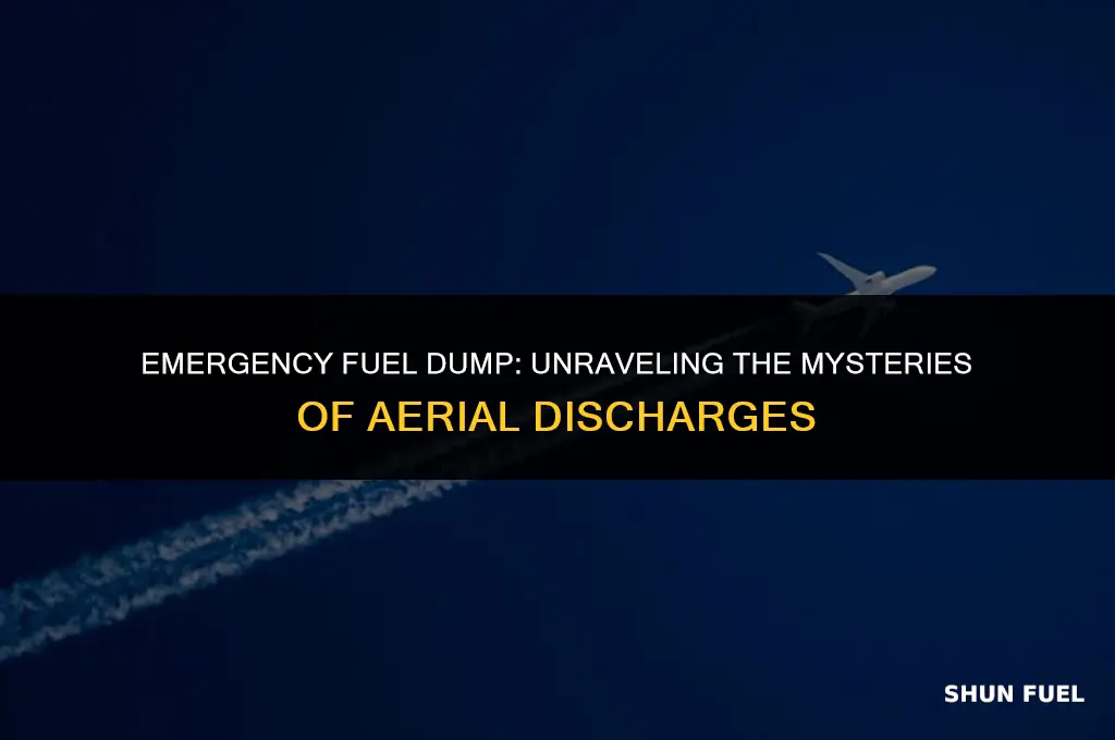 when an airplane dumps fuel