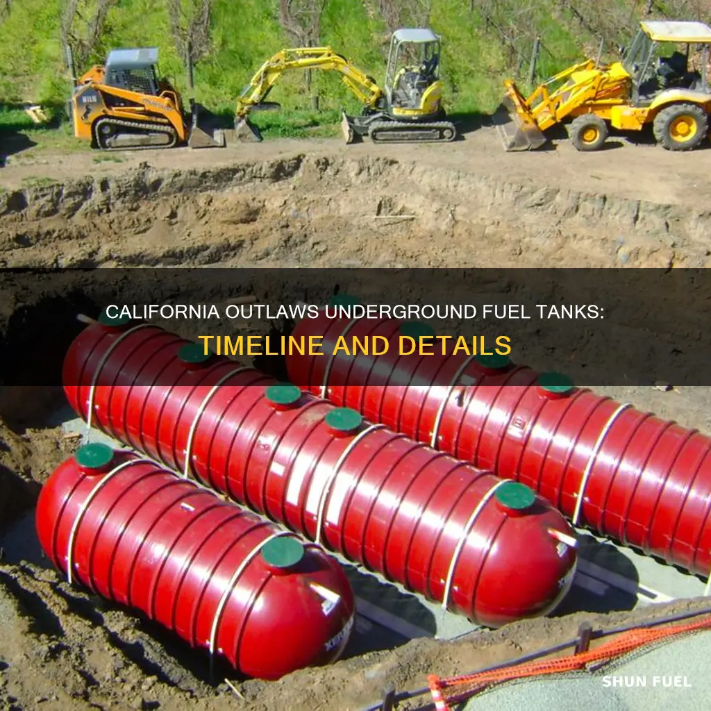when are undergroung fuel tanks outlawed in california