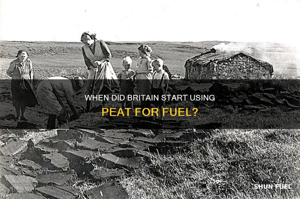 when did britians start using peat for fuel