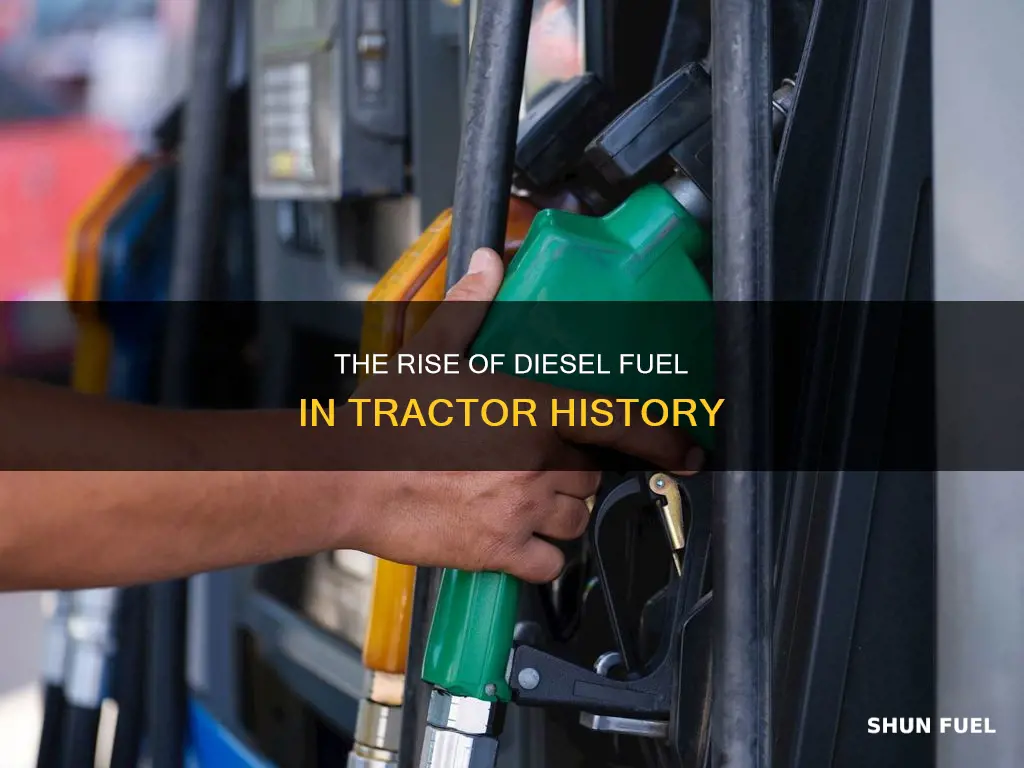 when did diesel fuel become popular as a tractor fuel