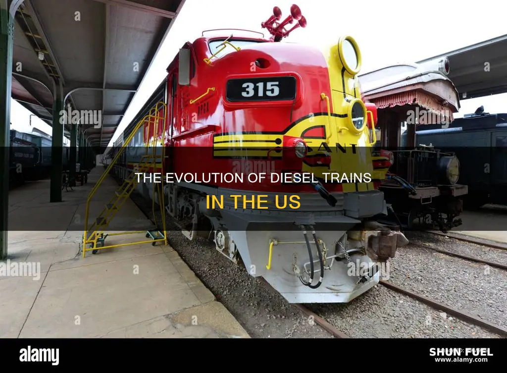 when did diesel fuel trains in us