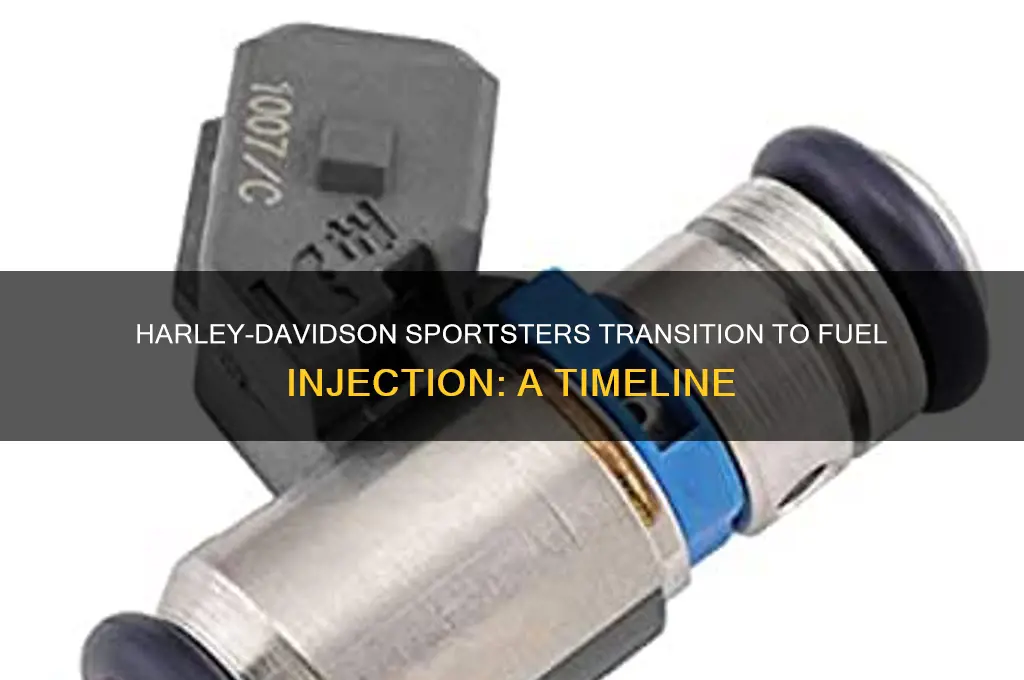 when did harley start using fuel injection on sportsters