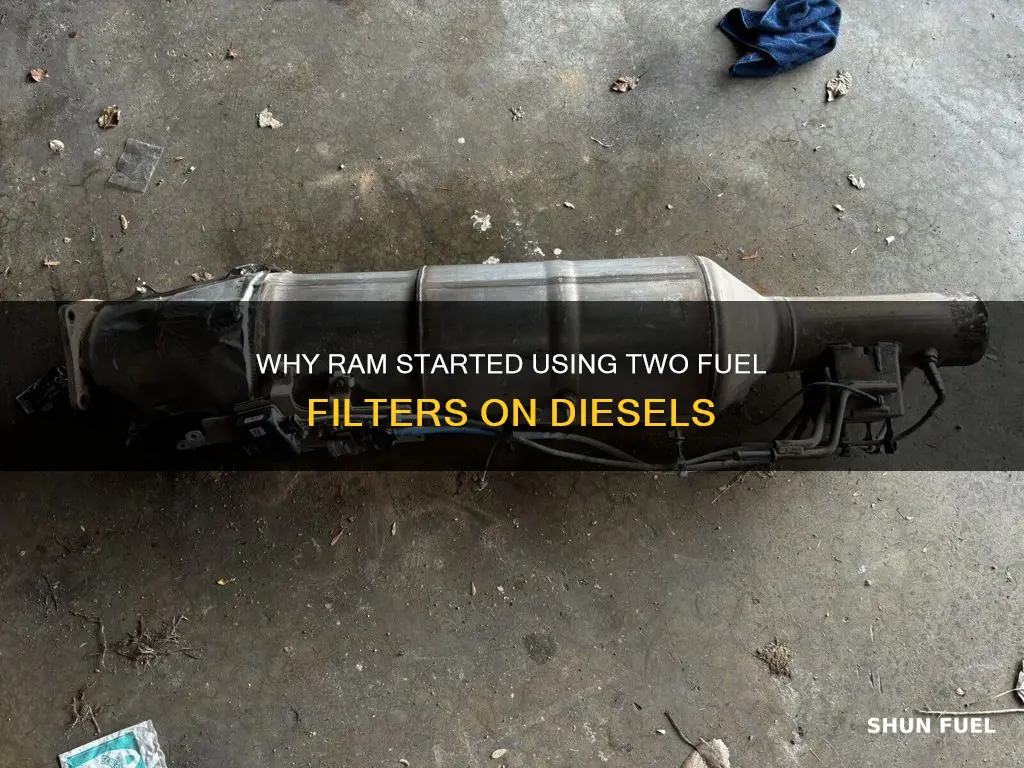when did ram start using two fuel filters on diesels