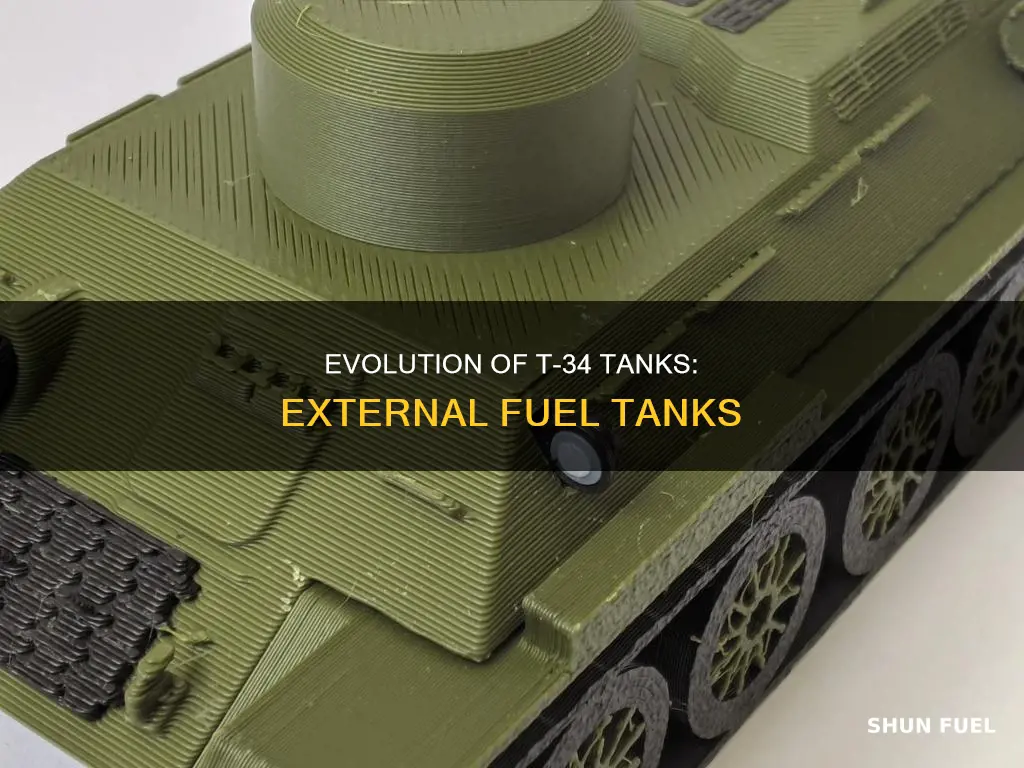 when did russians mount cylinder fuel tanks on t34