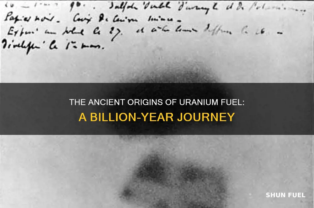 when did the uranium we use for fuel form