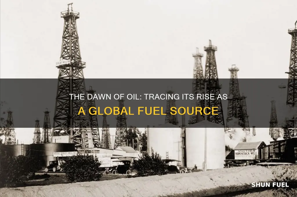 when did we begin using oil as a fuel source