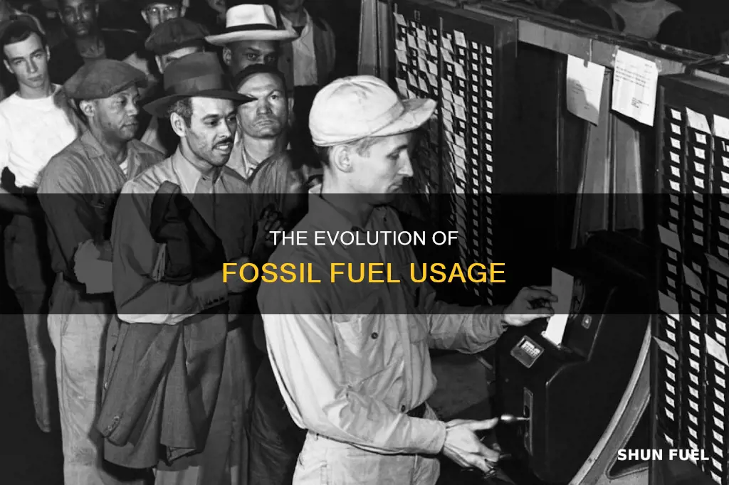 when did we start burning fossil fuels