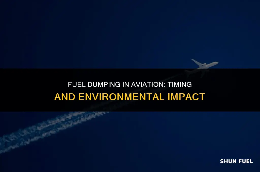 when do planes dump fuel