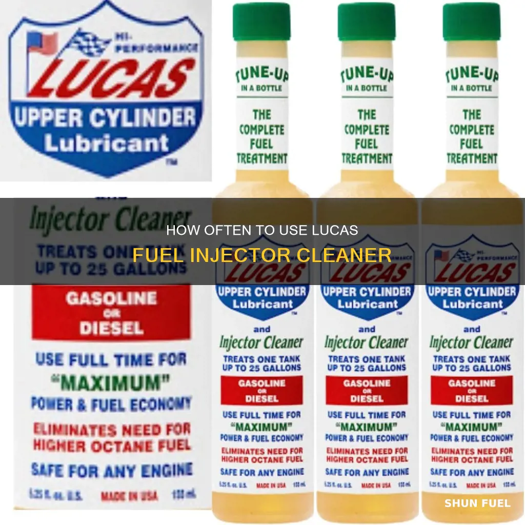 when do you add lucas fuel injector cleaner