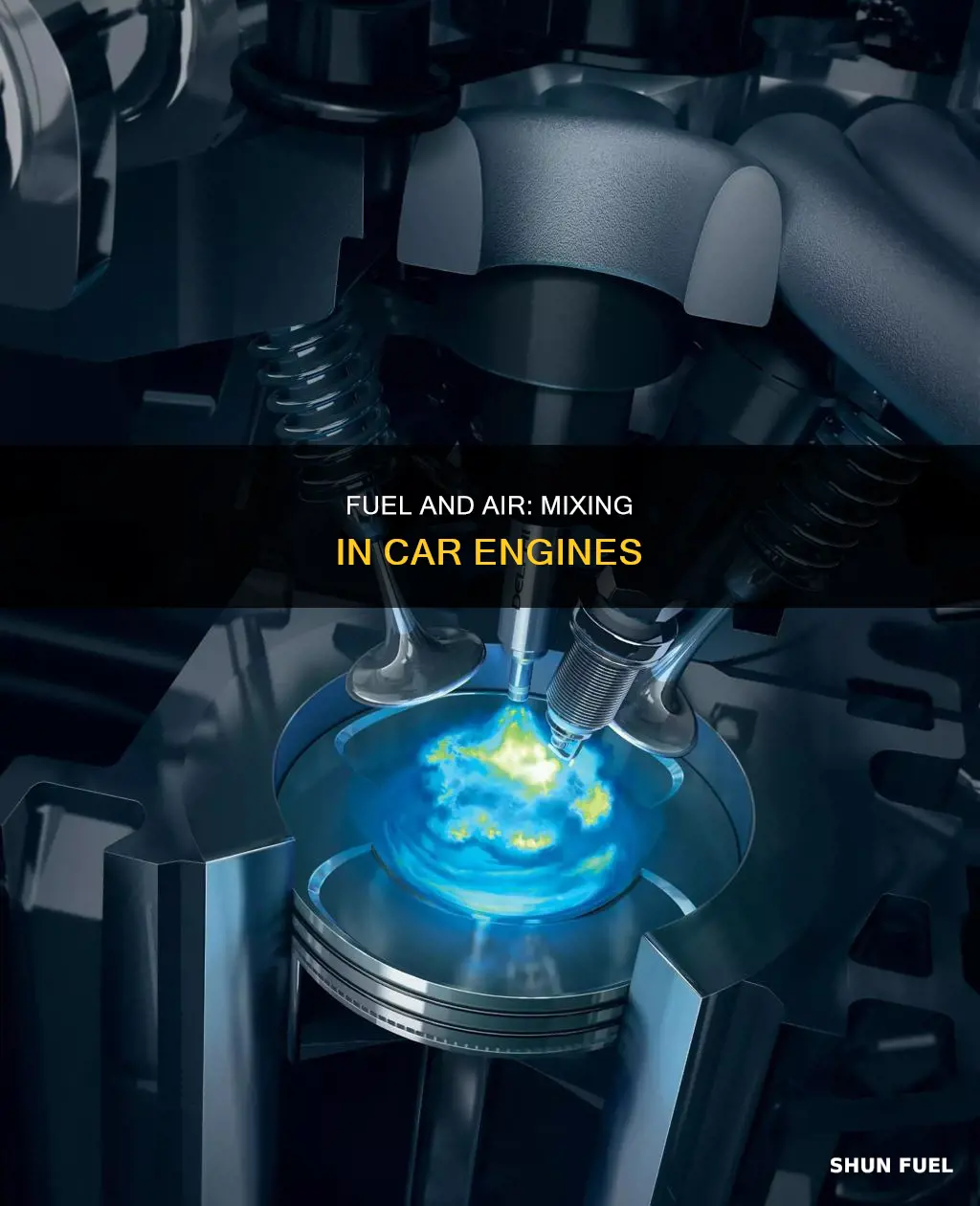 when does fuel mix with air in a car